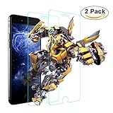 iPhone 7 Plus Screen Protector,iPhone 8 Plus Screen Protector, Amuoc 2 pack iPhone 7 Plus Tempered Glass Screen Protector clear,9H Hardness, Anti-Scratch, Anti-Fingerprint