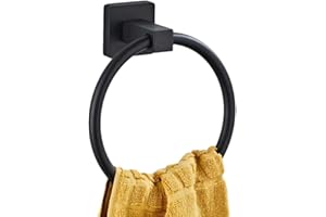 LSWYYP Towel Ring, Stainless Steel Hand Towel Holder,Modern Round Wall Hand Bathroom Washcloth Holder for Bathroom Kitchen,Ma