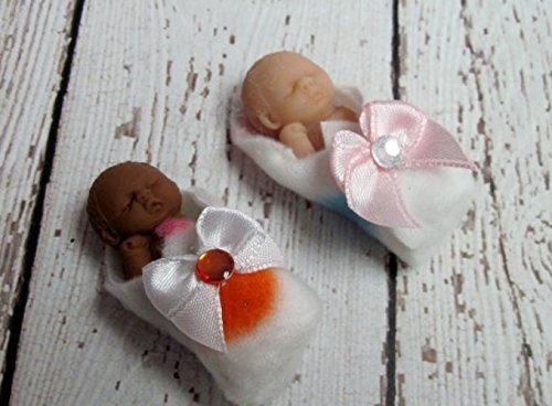 Mold Bundled Baby Miniature One Piece Mold for the Polymer Clay Bundled Baby Head and Body Shape