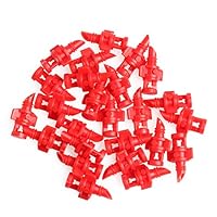 Poity 360°Sprayer Nozzle Jet Mister Cloning Machine Hydroponic 25 Pieces Red