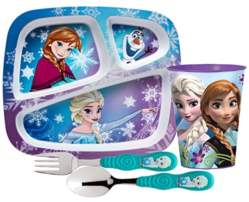 Zak Designs Kids Dinnerware Set Includes Sectioned Plate Tumbler