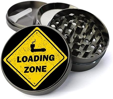 Expression Gifts Grinder_8 5 Piece Bowl Loading Zone Spice Tobacco Herb Grinder with Pollen/Keef Catcher, X-Large