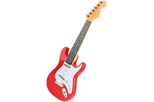 Generic Kids Electric Guitar Toy Creative Mini Instrument Kids Guitar for Music Exploration for Boy Girl (Red)