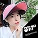 KCHKUI Sun Visor Hats Cap Women Summer Hat UV Protection Empty Top Cap for Traveling, Cycling, Fishing