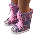 WensLTD Clearance! Glitter Doll Shoes Straps Boots For 18 Inch Our Generation American Girl Doll