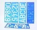 Artist's Best 8 Piece Stencils for 4 Inch Letters | Reusable Plastic Build | Contains A-Z Letters, 0-9 Numbers, and Punctuation Symbols | Great for Drawing, Painting, Posters, DIY School Art Projects