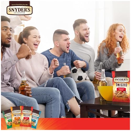 SNYDER’S OF HANOVER, SEASONED TWISTED PRETZEL STICKS, 12 OZ BAG