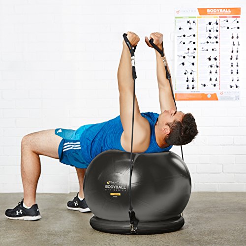 soalpha exercise ball with resistance bands