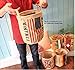 GreenForest Eco-friend Cotton Blend Linen Multi-function Storage Bucket Laundry Basket Home Decor Bathroon Car Accessories(USA,9.6 Inches by 12 Inches)