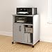 South Shore Printer Cart on Wheels, Soft Gray