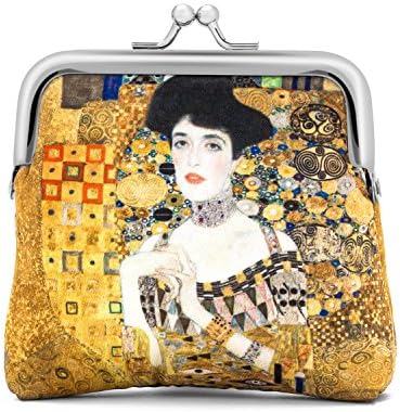 UtopiaCity Art Coin Purse/Coin Purse for Woman/Wallet Portrait of Adele Bloch-BauerI by Gustav Klimt