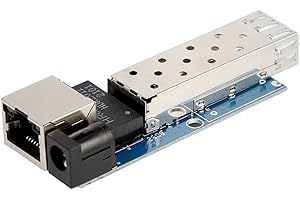 Floweringbeter SFP Gigabit Transceiver Board Supporting 1000BASE-X Standards LC Port Connection 5V 2A Power Input Embedded In