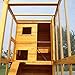 JAXPETY Cat Houses Cage for Outdoor Cats Enclosure Run Shelter Wooden Pet Housing