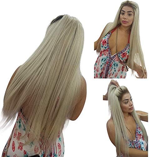 Lace Front Human Hair Wigs 4/60 Color Ombre Blonde Wig 150% Density Free Part Wig Glueless Lace Front Wigs Human Hair Straight Lace Frontal Wig Human Hair (18inch, lace front wig)