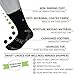 Sugar Free Sox Active-Fit Mens Cushioned Diabetic Socks Crew 3 Pack (Black, 10-13)