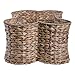 Bone Dry Pet Storage Collection, Bone Shape Hyacinth Toy Basket, Natural, Medium