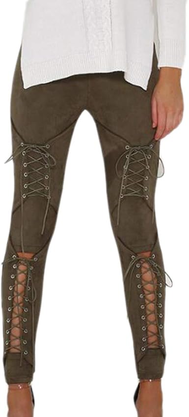 suede skinny trousers