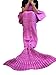 Kpblis Knitted Mermaid Blanket Tail for Kids and Adults,Super Soft and Fashion Sleeping Bags 71-35-inches(Pink)