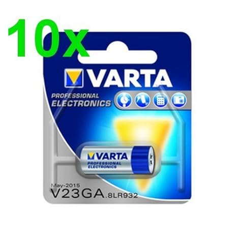 10x Varta Alkali 12V Batterie V23GA / 8LR932 / MN21 / LR23A