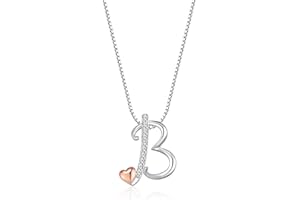 FLNEOO Initial Necklace for Teen Girls - Dainty 14K Gold Plated Letter Pendant Heart Trendy Simple Cute Jewelry Monogram Name Gifts for Women Teen Girls Fashion