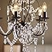 Aero Snail 5-Light Candle Chandelier Country Painting Crystal Lighting Fixture