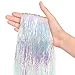 Iridescent Tinsel Strands Metallic Icicle Streamers Pack of 2000 for Holiday Christmas Tree Mermaid Unicorn Birthday Wedding Anniversary Hanging Party Decorations