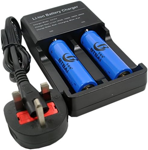 CHARGER for 18650 14500 +2x 18650 3.7V 3000mAh Li Rechargeable Battery