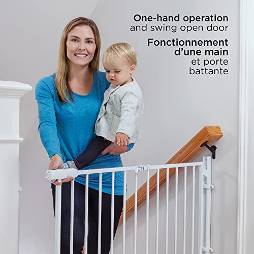 Safety 1ˢᵗ Ready To Install Top of Stairs Gate, White Pricepulse