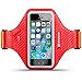 iPhone 5S Case, Shocksock [Reflective] [Red Orange] iPhone 5S Armband Sports Gym Bike Cycle Jogging Armband with Adjustable Elastic - Red & Orange, to fit arm of 27cm/11 inches and above