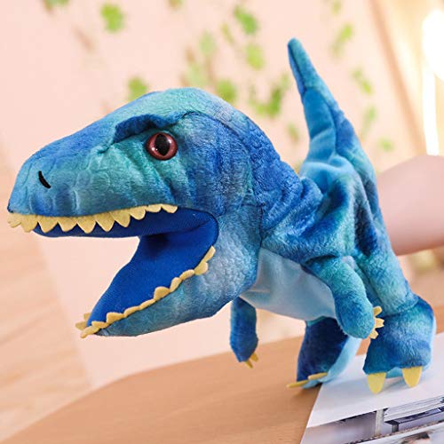 Dinosaur Plush Toys Stuffed Animal Hand Puppets with Open Movable Mouth Toy for Boys Girls Kids Toddlers Gift 23x35cm - Thumbnail 3