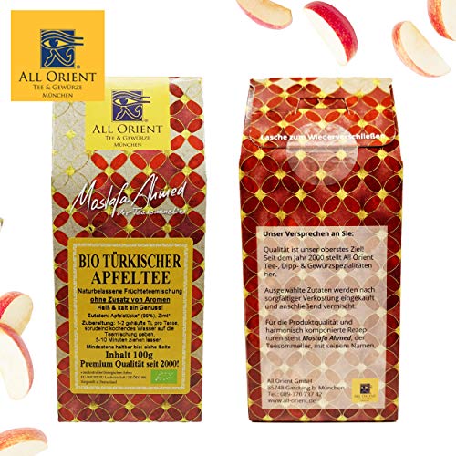 All Orient BIO Türkischer Apfeltee | 100g | Früchtetee | loser Tee | ohne Zusatz von Aromen | ohne Teein | BIO-Qualität | naturbelassen | säurearm | Früchtetee mit lieblich-fruchtigem Geschmack – Bild 3