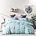 DeerHome Soft Children Duvet Cover Set Twin Blue Wave Small Mermaid Pattern Reversible Boys Girls Bedding Set 3 Pieces with 2 Pillow Cases Best Bedding Gifts for Kids