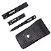 FIXBODY Nail Clippers, Black Stainless Steel Fingernail & Toenail Clippers & Nail File,Great Christmas Gift,Stocking Stuffers for Men and Women
