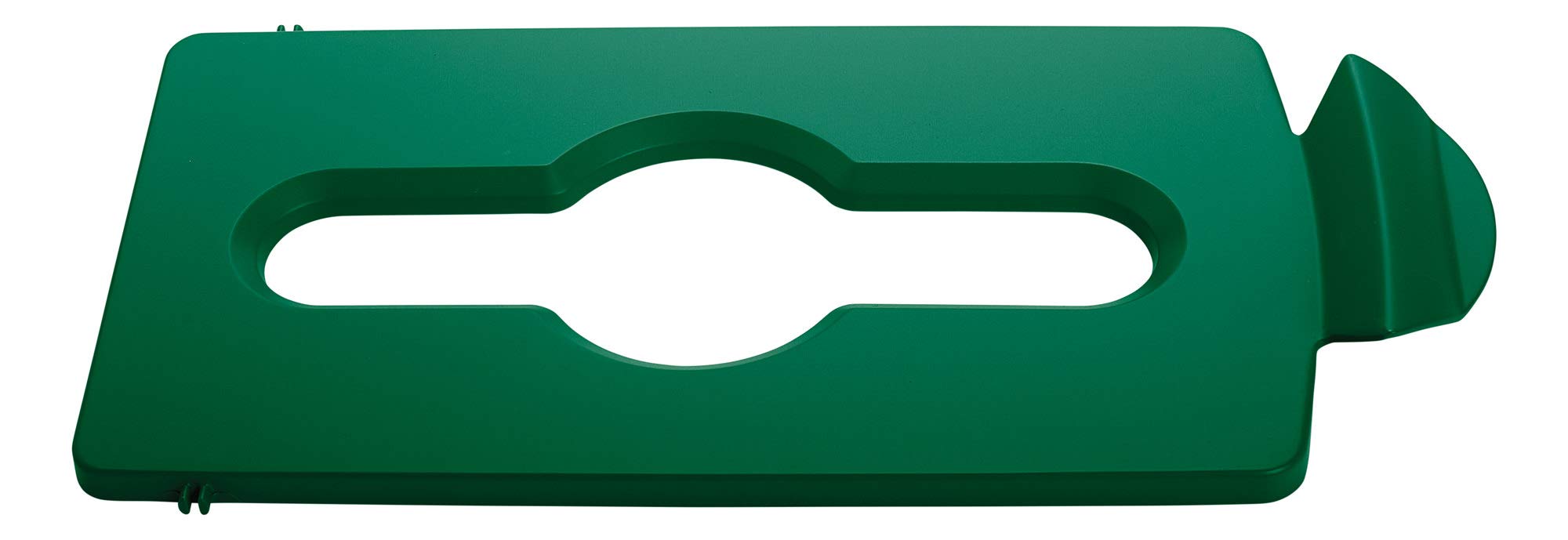 Rubbermaid Commercial Products Slim Jim Recycling Station Green Mixed Recycling Lid 2007887