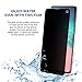 Omnifense Galaxy S10 Privacy Screen Protector Full Adhesive Plastic Soft Film [Support Ultrasonic Fingerprint], 2-Way Anti Spy Nano Shield (NOT Tempered Glass) for Samsung Galaxy S10 [2-Pack]
