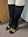 Graduated Copper Compression Socks Anti Fatigue Knee High Socks For Men Women Pain Ache Relief Stockings-15-20 mmHg (Black, L & XL)