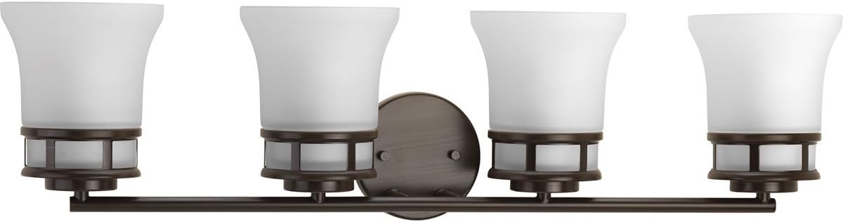 Best Progress Lighting Cascadia Antique Bronze Mini Transitional Etched Glass Bell Pendant Light