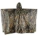 LOOGU Camo Poncho, Waterproof Rain Poncho Camouflage Rain Coat Outdoor Camo Shelter Ground Sheet
