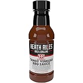 Heath Riles BBQ Tangy Vinegar Barbecue Sauce, Champion Pitmaster Recipe, Bottle 16 oz.