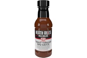 Heath Riles BBQ Tangy Vinegar Barbecue Sauce, Champion Pitmaster Recipe, Bottle 16 oz.