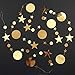 Decor365 Gold Star Garlands Decorations Hanging Twinkle Little Star Birthday Baby Shower Graduation Party Decor Christmas New Year Eve Banner Moon Stars Starry Night Ramadan Celestial Theme Backdrop