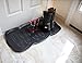 Ottomanson TRY RDM PDM Collection Indoor/Outdoor Boot Tray Non-Slip Doormat Modern Mat for Entryway Patio Backyard Garage, Black, Pet-17.5