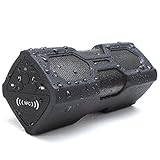 ELEGIANT Portable Wireless Bluetooth Speaker with Built-in Mic - Black
