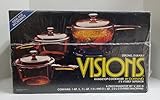 New Visions 6-piece Saucepan Cookware Set - Amber