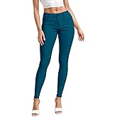 Hybrid & Company Womens Hyper Ultra Stretch Comfy Skinny Leg Work Casual Pants