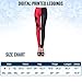 SlickBlue Harley Quinn Print Ankle Length Leggings - Red/Black, M - L - XL