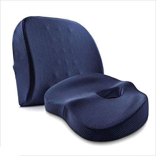 Orthopedic Cushion Beautiful Buttocks Set Maternity Back Comfort Charcoal Memory Cotton Pad For Office,Blue