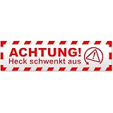 Kiwistar Magnetschild 20cm Rot - Wiederverwendbar Für Auto