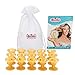Spoolies Original Hair Curlers, Heatless Silicone Rollers with Mesh Bag Gift for Natural Hair, Hair Extension plus Wigs, Made in USA, 15 Jumbo Size (Gold Edition)