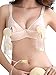 LANFEI Women's All-In-One Nursing Bra Hands Free Pumping Maternity Nursing Bra,Apricot(with Underwire),L(38D 40B 40C)